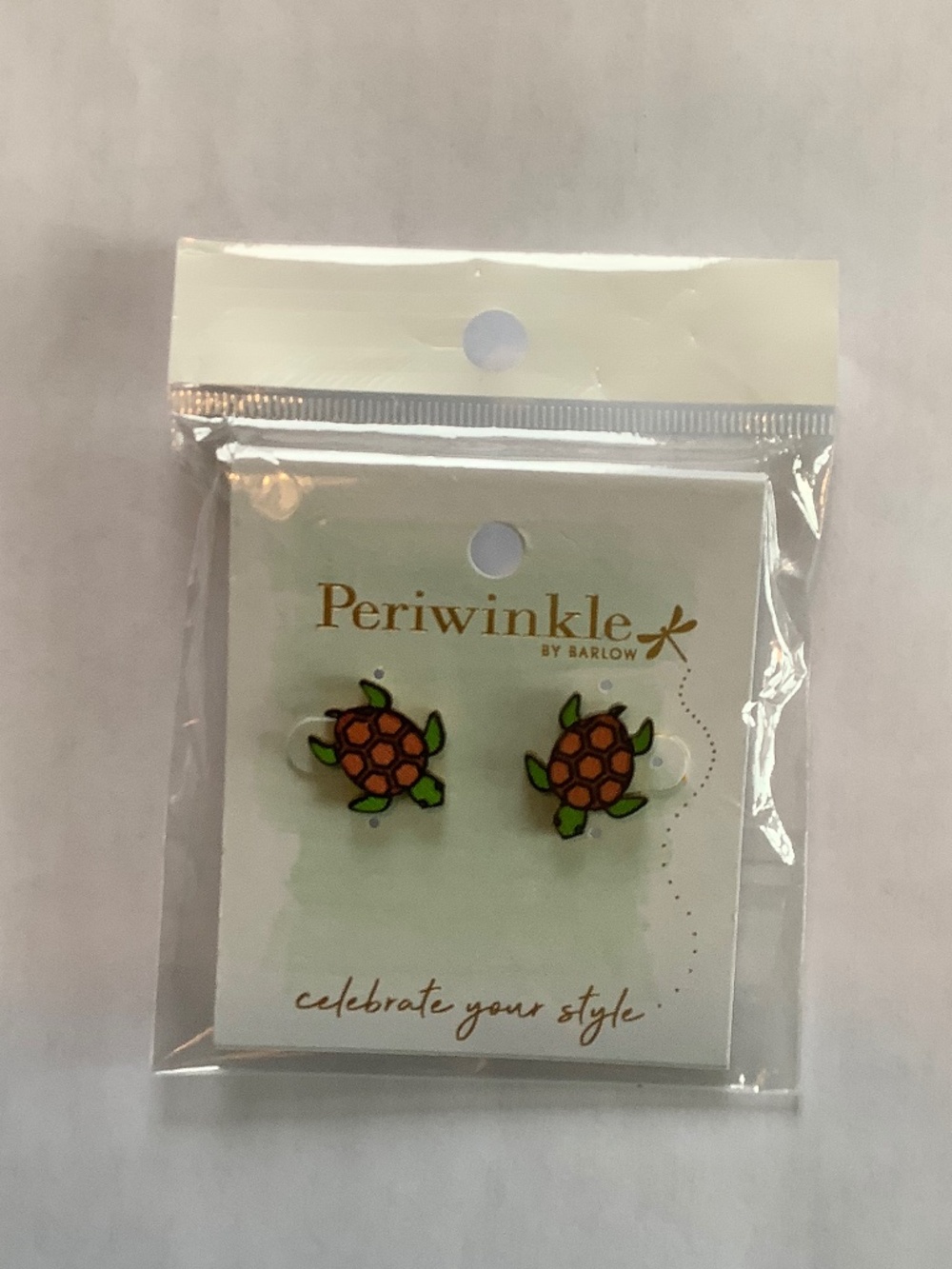 Sea turtle pierced earrings